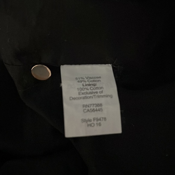 Madewell Signal Embroidered Black Mini Shift Tunic Dress Size Small Fall Autumn - Picture 7 of 13